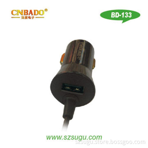USB car charger with cable